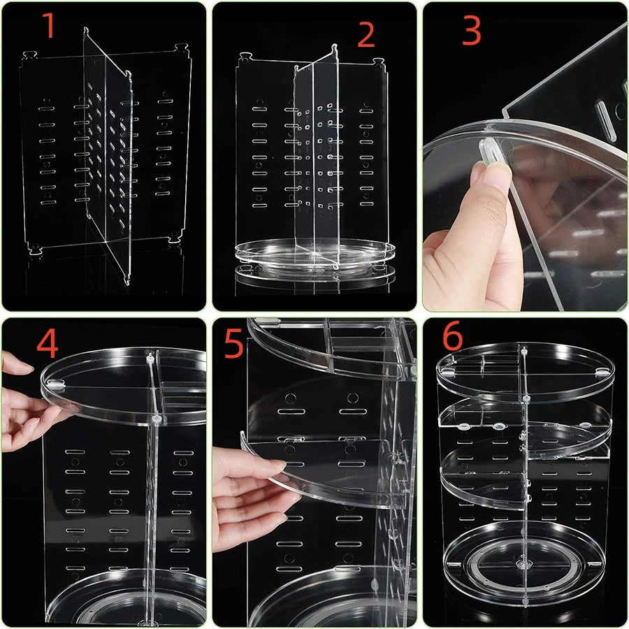 Spin-Top Grooming Organizer